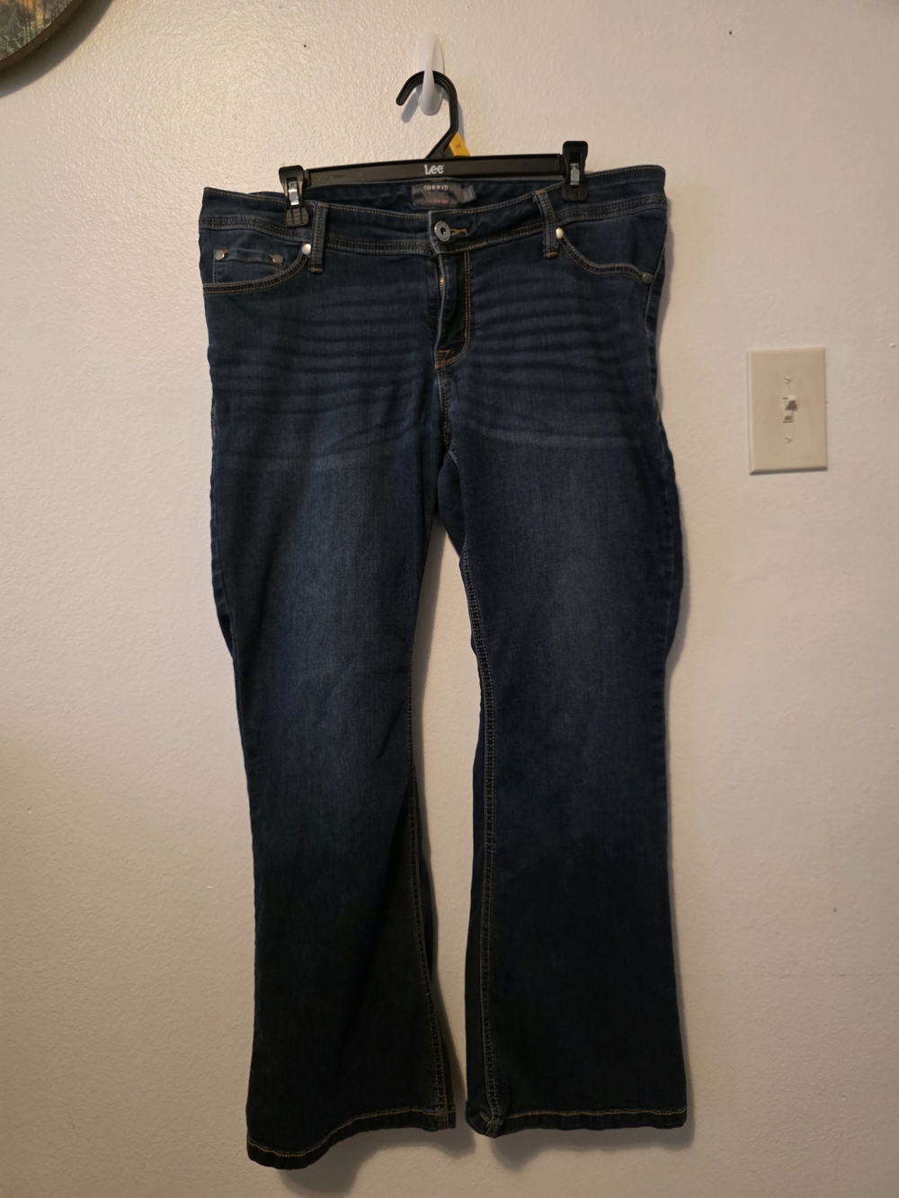 Torrid Dark Blue Luxe Slim Boot Jeans - 12S